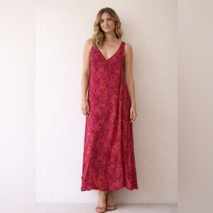 Soft Surroundings Vintage Floral Maxi Dress | Cottagecore Boho | Small